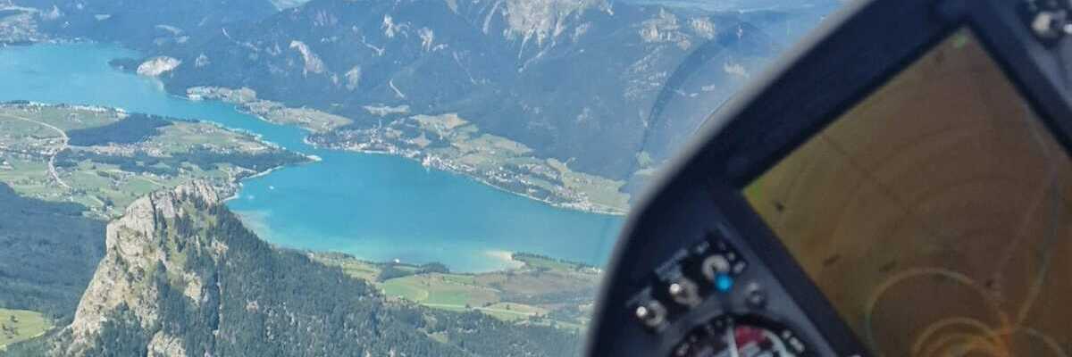 Flugwegposition um 11:37:07: Aufgenommen in der Nähe von Gemeinde Strobl, Strobl, Österreich in 2203 Meter